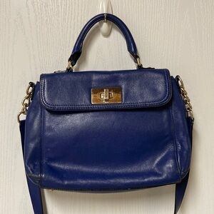 Kate Spade Leather Crossbody Bag Blue